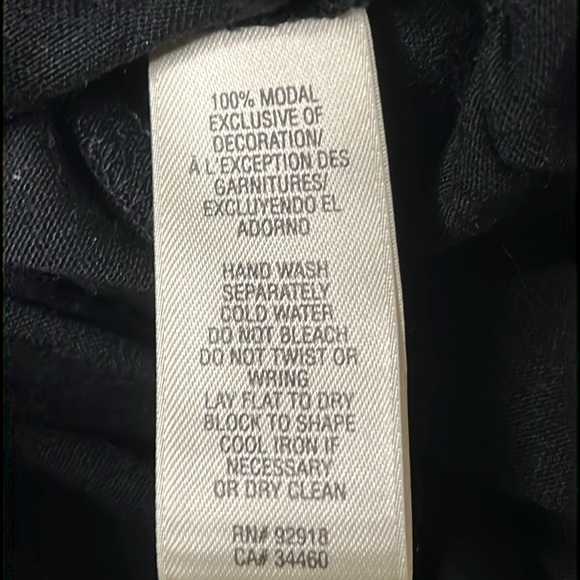 Women's Size XL Juicy Couture Short-Sleeve Dress Black With Velvet Trim - Picture 8 of 9